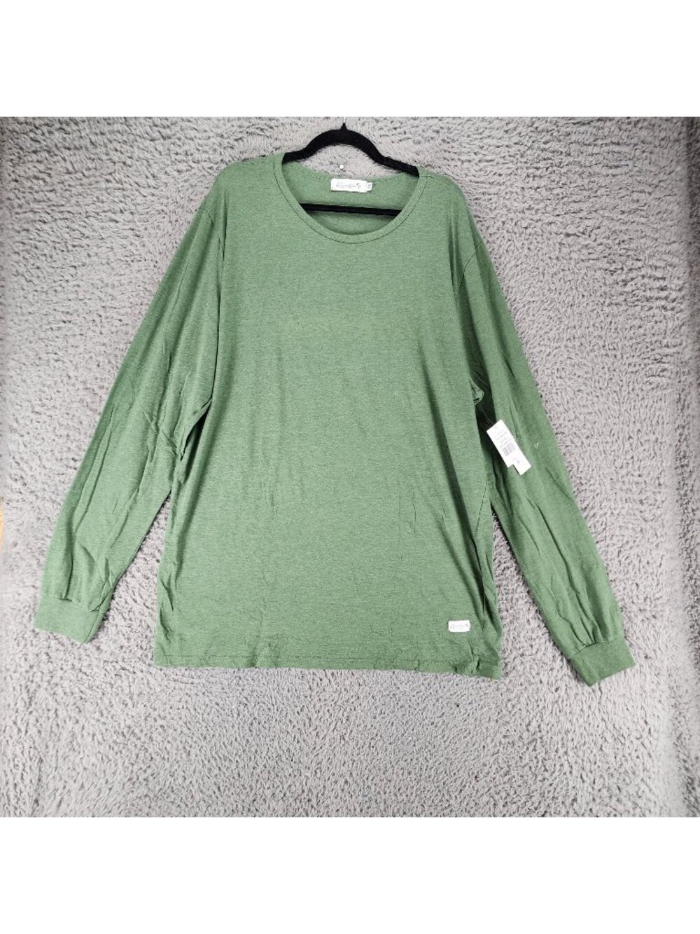 Kinetix Shirt Mens 3X Green Cotton Long Sleeve Tee *NWT*